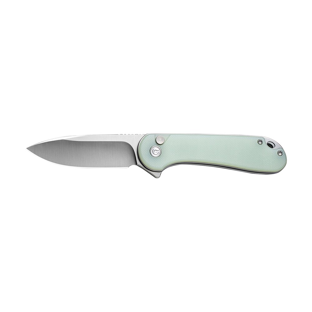 civivi knives c18062p 2 elementum ii edc 2.96" folding drop point plain satin nitro v steel blade, natural g10 handle Civivi Knives C18062P-2 Elementum II EDC 2.96" Folding Drop Point Plain Satin Nitro-V Steel Sports South item 179411