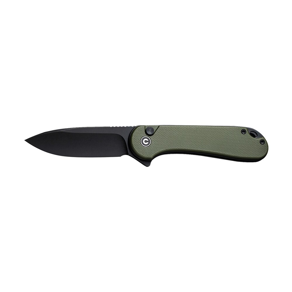civivi knives c18062p 3 elementum ii edc 2.96" folding drop point plain black stonewashed nitro v steel blade, od green textured g10 handle Civivi Knives C18062P-3 Elementum II EDC 2.96" Folding Drop Point Plain Black Stonewashed Sports South item 179412