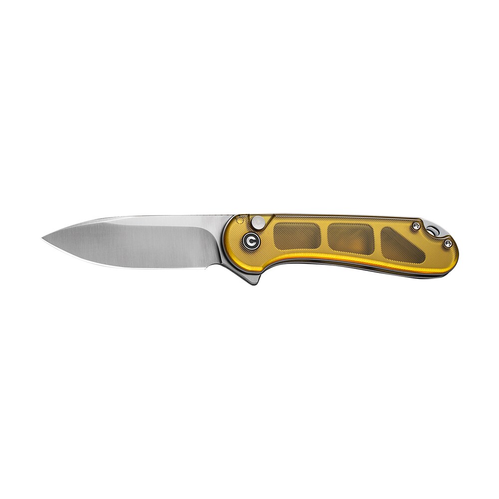 civivi knives c18062p 7 elementum ii edc 2.96" folding drop point plain satin nitro v steel blade, ultem handle Civivi Knives C18062P-7 Elementum II EDC 2.96" Folding Drop Point Plain Satin Nitro-V Steel Sports South item 179413