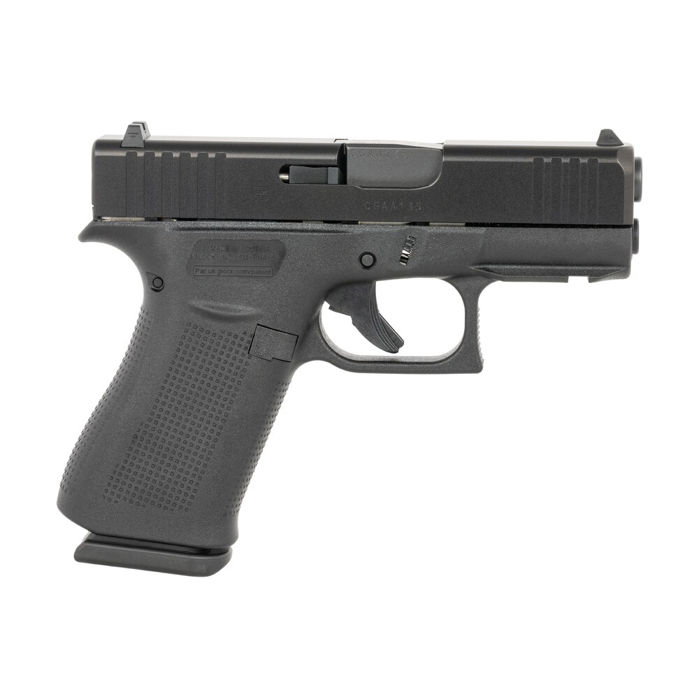 glock px4350201fr g43x slim sub compact frame 9mm luger 10+1 3.41" black gmb barrel, black ndlc serrated steel slide, black polymer frame w/picatinny rail, black textured polymer grip, ambidextrous Glock PX4350201FR G43X Slim Sub-Compact Frame 9mm Luger 10+1 3.41" Black GMB Sports South item 179598