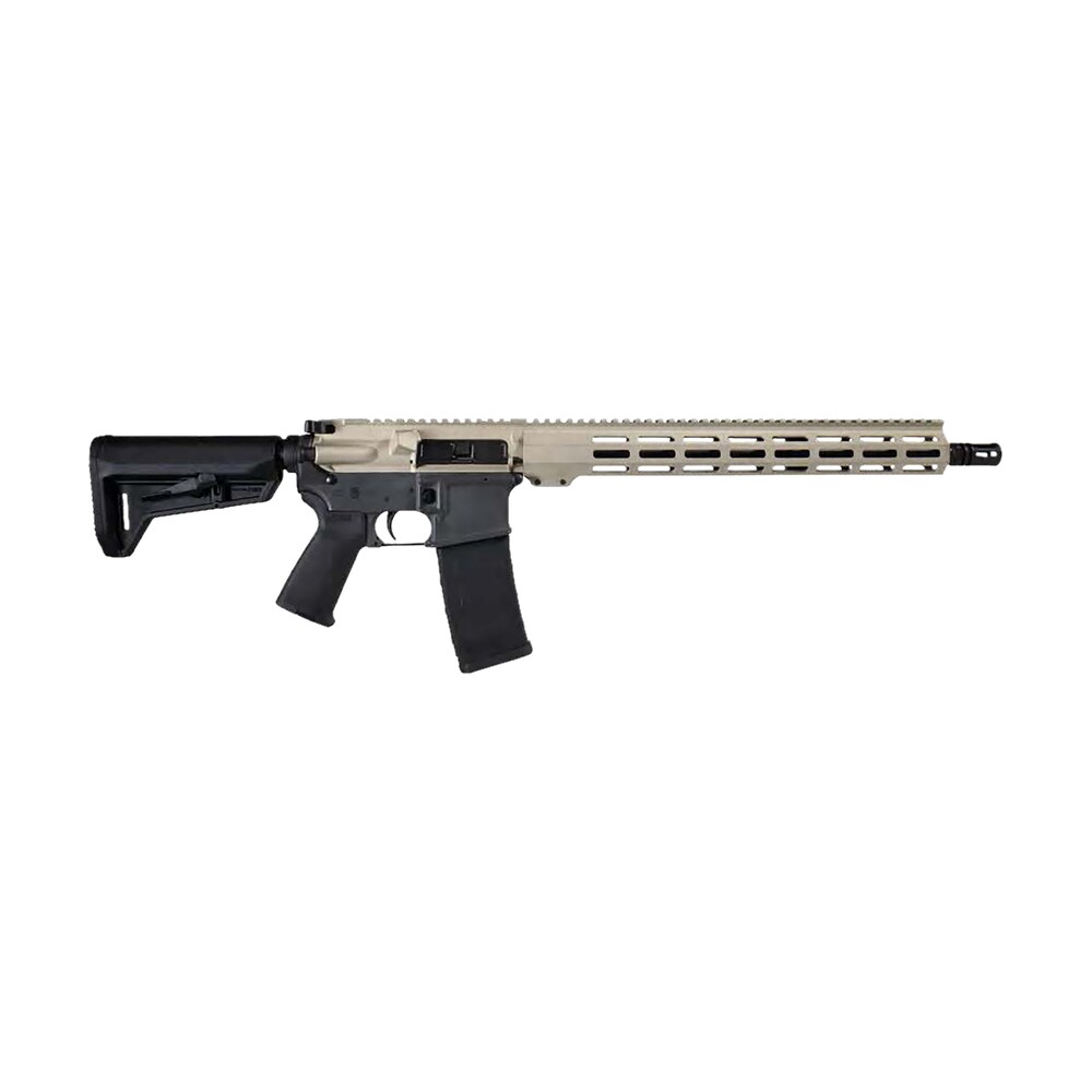 shark coast tactical 300 055 1000 20 badger 5.56 nato 30+1 16" black nitride threaded barrel, gray & tan cerakote picatinny rail aluminum receiver, magpul sl k black polymer stock, black polymer grip Shark Coast Tactical 300-055-1000-20 Badger 5.56 NATO 30+1 16" Black Nitride Threaded Sports South item 179600