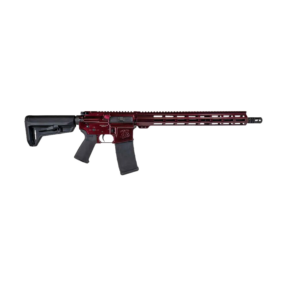 shark coast tactical 300 040 1000 00 blaze 5.56 nato 30+1 16" black nitride threaded barrel, red blaze cerakote picatinny rail aluminum receiver, magpul sl k black polymer stock, black polymer grip Shark Coast Tactical 300-040-1000-00 Blaze 5.56 NATO 30+1 16" Black Nitride Threaded Sports South item 179601