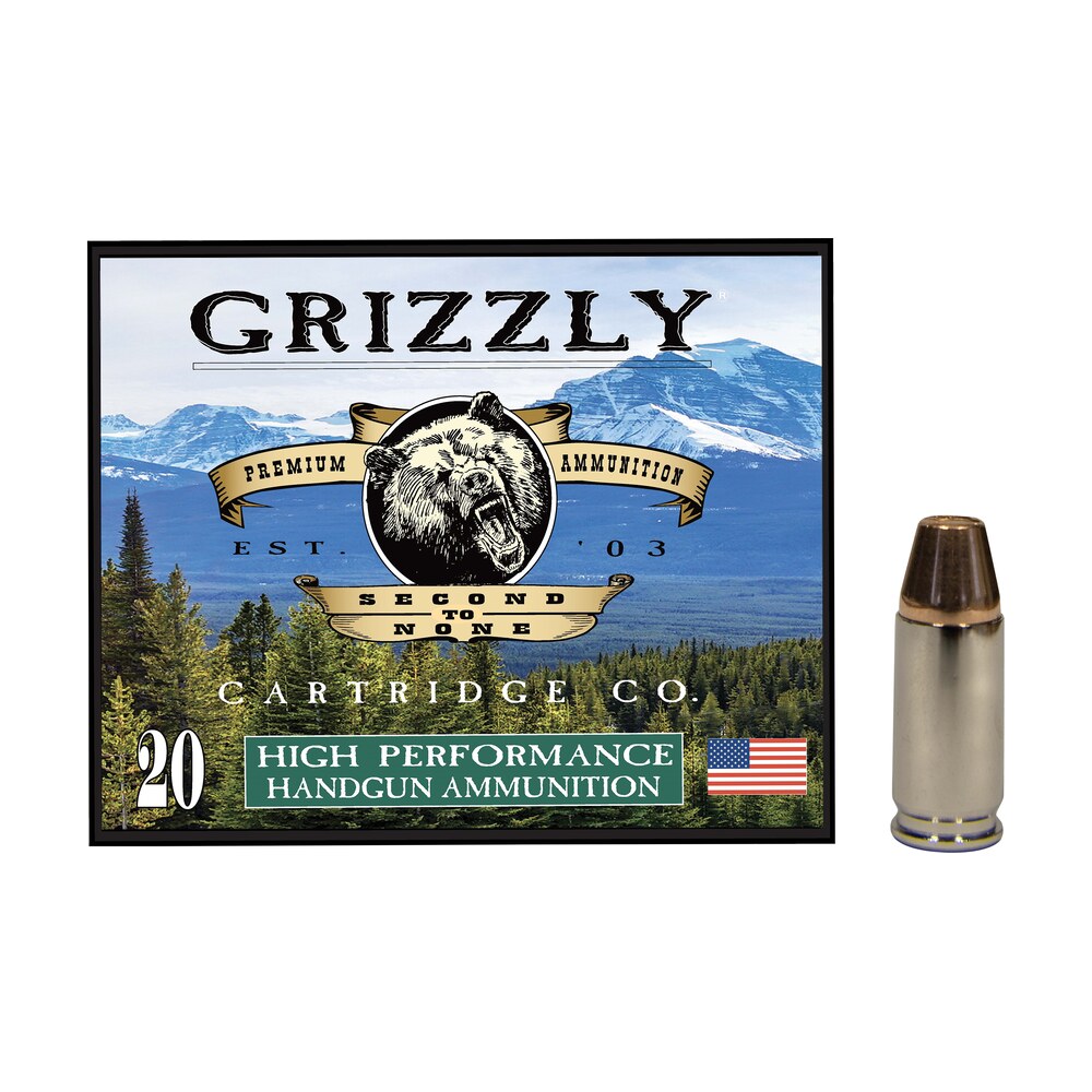 grizzly ammo gc9m+p29mm+p luger 147gr full metal jacket flat point 20 per box/10 case Grizzly Ammo GC9M+P29mm+P Luger 147gr Full Metal Jacket Flat Point 20 Per Box/10 Case Sports South item 179661