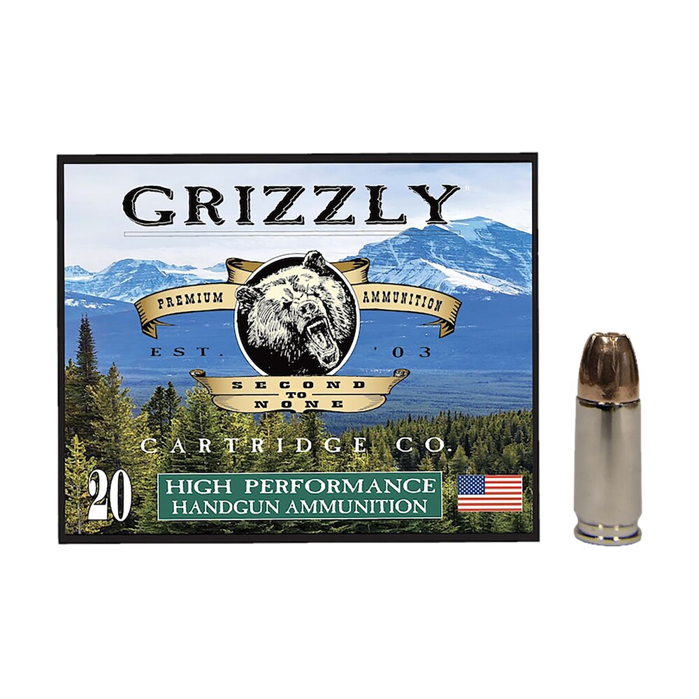 grizzly ammo gc9+p+cm109mm+p luger 124gr jacketed hollow point 20 per box/10 case Grizzly Ammo GC9+P+CM109mm+P Luger 124gr Jacketed Hollow Point 20 Per Box/10 Case Sports South item 179663