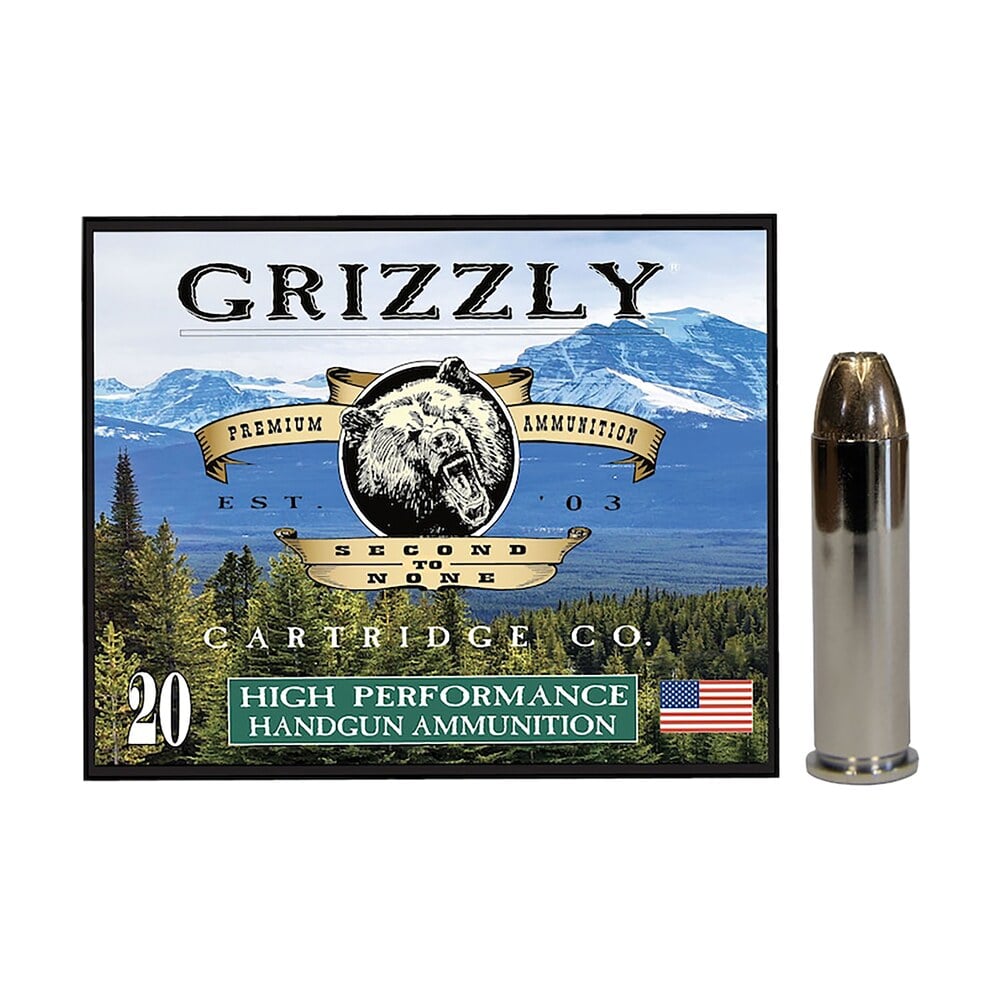 grizzly ammo gc357m9 357mag 148gr jacketed hollow point 20 per box/10 case Grizzly Ammo GC357M9 357Mag 148gr Jacketed Hollow Point 20 Per Box/10 Case Sports South item 179674