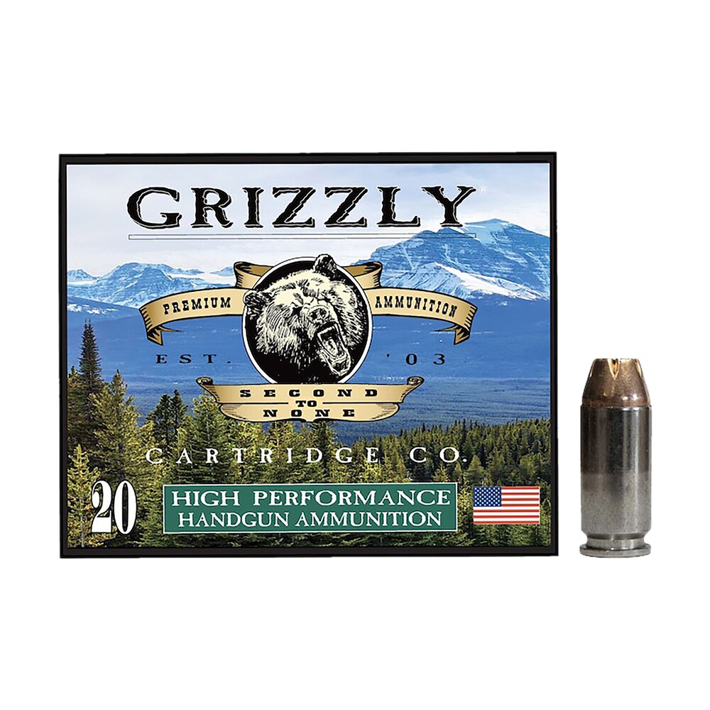 grizzly ammo gc4sw4 40s&w 180gr jacketed hollow point 20 per box/10 case Grizzly Ammo GC4SW4 40S&W 180gr Jacketed Hollow Point 20 Per Box/10 Case Sports South item 179681