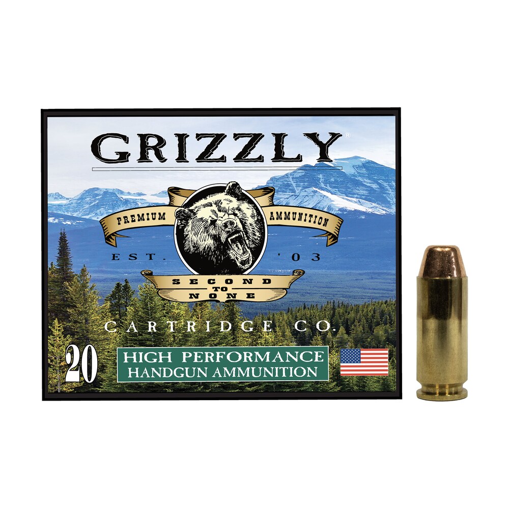 grizzly ammo gc10cm2 10mmauto 200gr full metal jacket flat point 20 per box/10 case Grizzly Ammo GC10CM2 10mmAuto 200gr Full Metal Jacket Flat Point 20 Per Box/10 Case Sports South item 179685