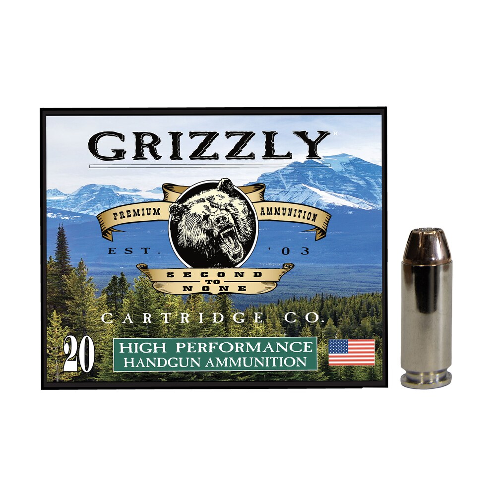 grizzly ammo gc10m4 10mmauto 180gr jacketed hollow point 20 per box/10 case Grizzly Ammo GC10M4 10mmAuto 180gr Jacketed Hollow Point 20 Per Box/10 Case Sports South item 179686