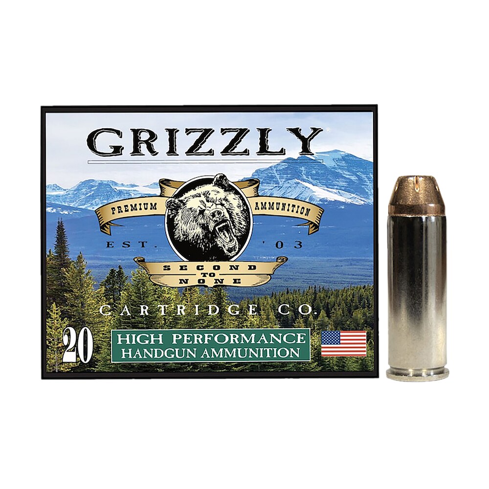 grizzly ammo gc45c+p3 45colt+p 225gr jacketed hollow point 20 per box/10 case Grizzly Ammo GC45C+P3 45Colt+P 225gr Jacketed Hollow Point 20 Per Box/10 Case Sports South item 179704