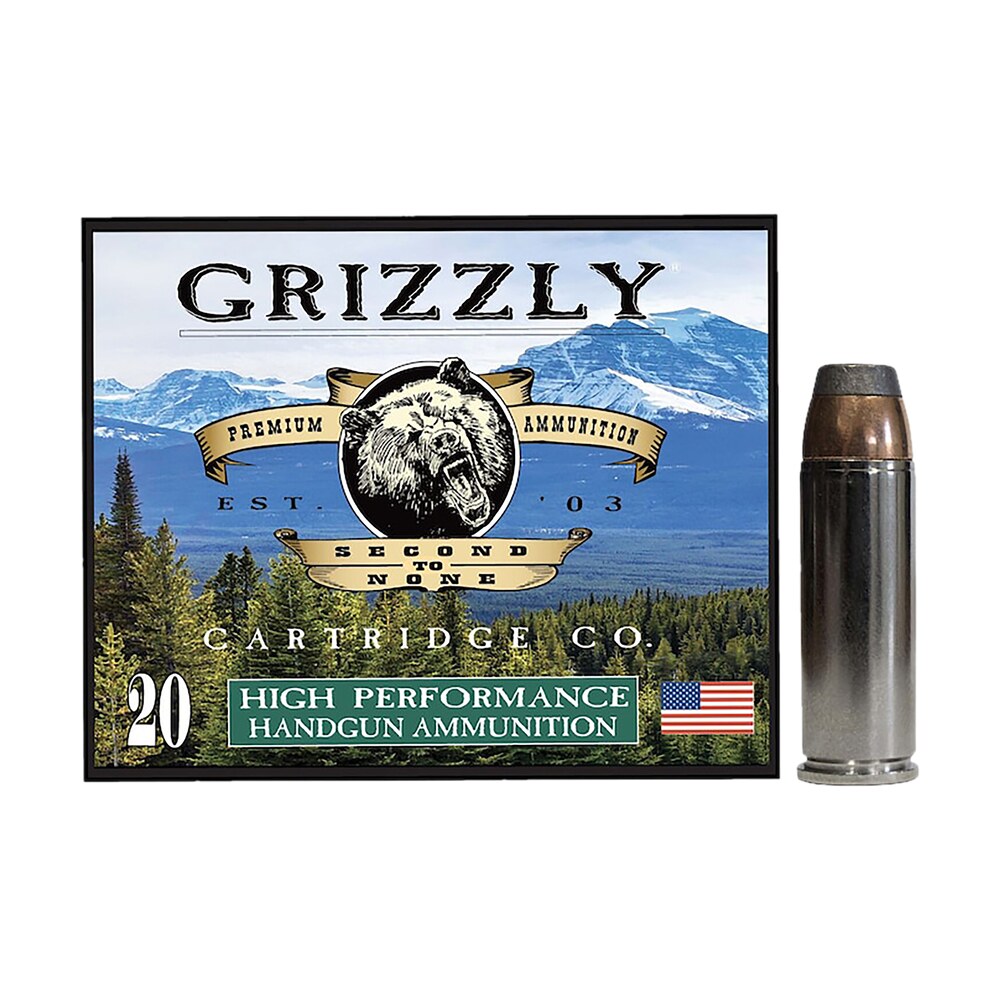 grizzly ammo gc45c+p10 45colt+p 300gr bonded flat point 20 per box/10 case Grizzly Ammo GC45C+P10 45Colt+P 300gr Bonded Flat Point 20 Per Box/10 Case Sports South item 179705