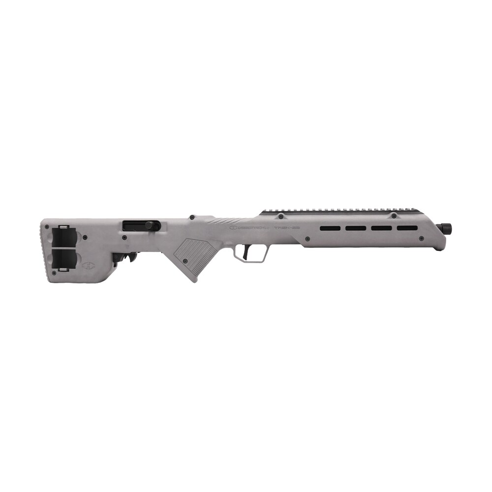 desert tech trkrf2218gry trek 22 gray compact 22 lr 10+1 18" free floating steel barrel, picatinny rail receiver, m lok handguards, fixed polymer stock, suppressor ready Desert Tech TRKRF2218GRY TREK-22 Gray Compact 22 LR 10+1 18" Free Floating Steel Sports South item 179828