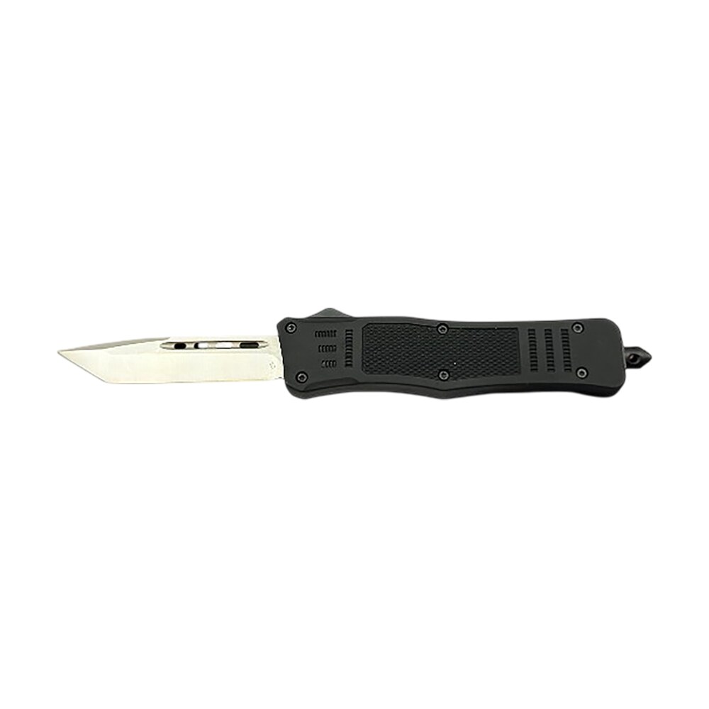 steel river knives mt616buld2t mt616 ultralight mini 2.75" otf tanto plain polished d2 steel blade, 4.25" black aluminum handle Steel River Knives MT616BULD2T MT616 Ultralight Mini 2.75" OTF Tanto Plain Polished D2 Steel Sports South item 179930