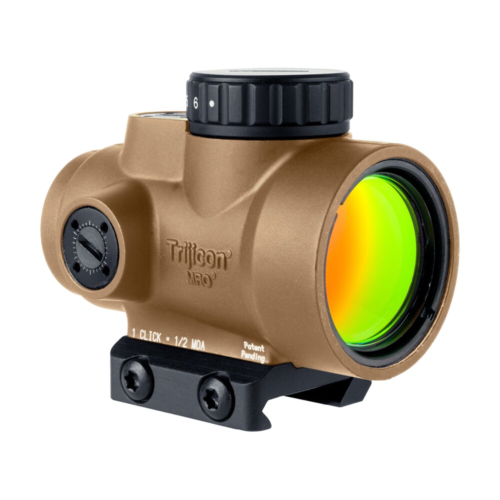 trijicon 2200347 mro sd coyote tan 1x25mm 2 moa green dot reticle low mount Trijicon 2200347 MRO SD Coyote Tan 1x25mm 2 MOA Green Dot Reticle Low Mount Sports South item 180141