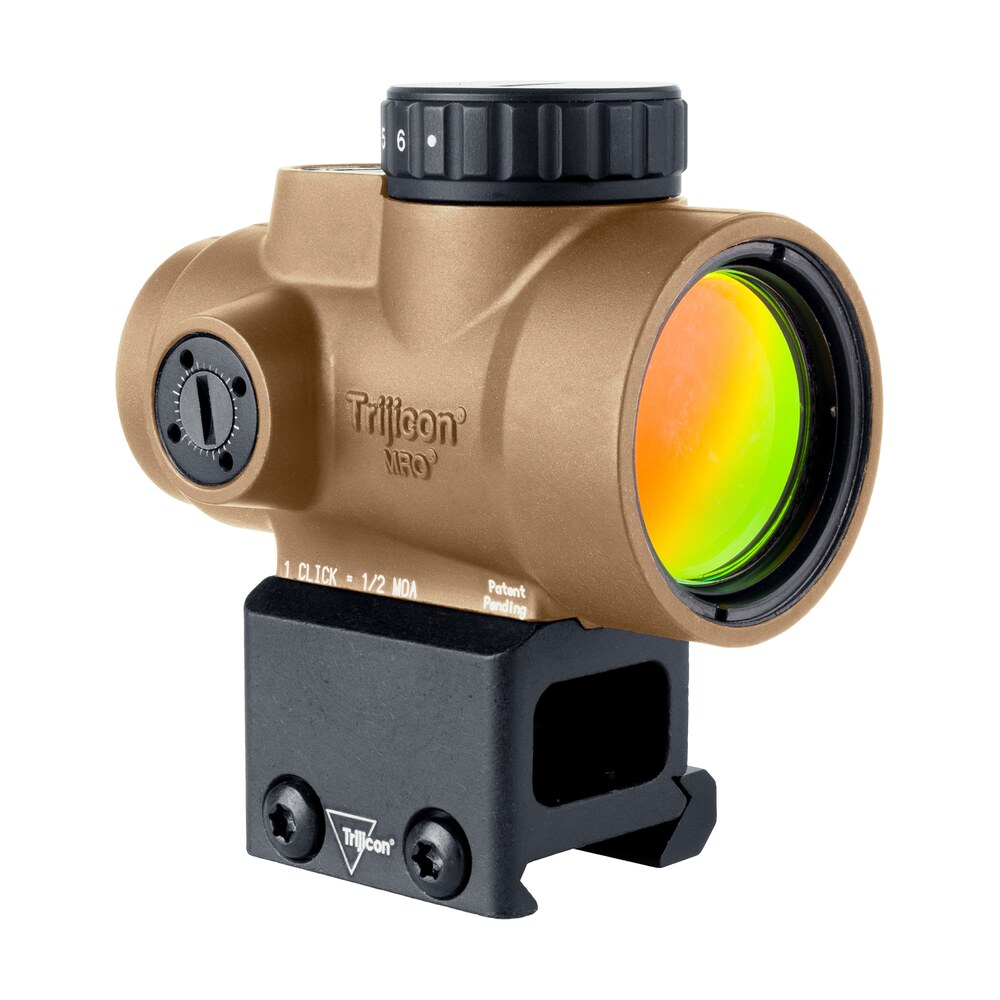 trijicon 2200349 mro sd coyote tan 1x25mm 2 moa green dot reticle lower 1/3 co witness mount Trijicon 2200349 MRO SD Coyote Tan 1x25mm 2 MOA Green Dot Reticle Lower 1/3 Co-Witness Mount Sports South item 180143