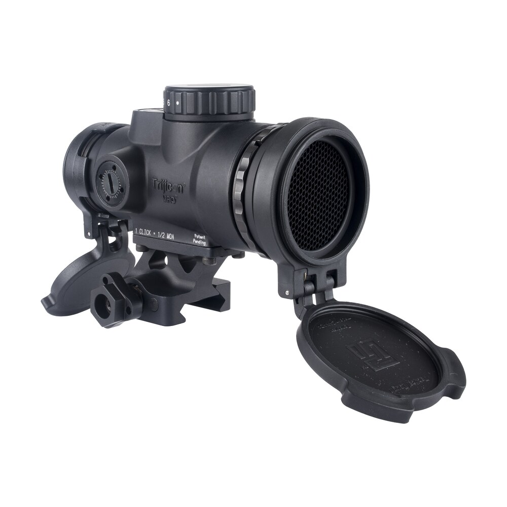 trijicon 2200355 mro sd patrol black 1x 25mm 2 moa red dot reticle full co witness quick release mount w/ q loc technology Trijicon 2200355 MRO SD Patrol Black 1x 25mm 2 MOA Red Dot Reticle Full Co-Witness Quick Sports South item 180146