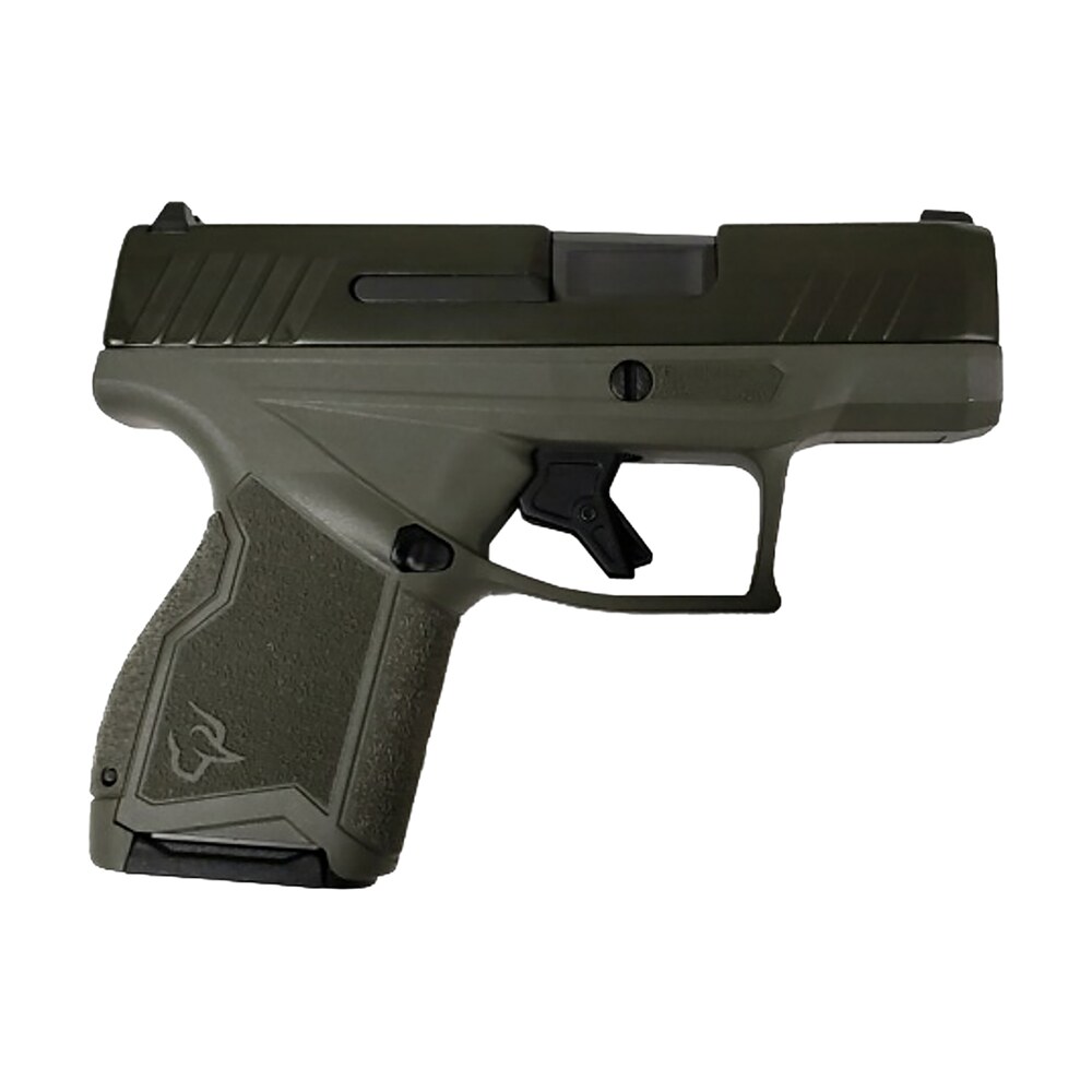 taurus 1 gx4m93bo gx4 micro compact frame 9mm luger 11+1 3.06" black dlc steel barrel, mil spec green cerakote alloy steel serrated slide, od green stainless steel frame Taurus 1-GX4M93BO GX4 Micro-Compact Frame 9mm Luger 11+1 3.06" Black DLC Steel Sports South item 180235