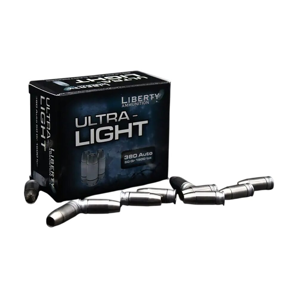 liberty ammunition la ul 380 055 ultra light 380acp 50gr 20 per box/10 case Liberty Ammunition LA-UL-380-055 Ultra-Light 380ACP 50gr 20 Per Box/10 Case Sports South item 180272