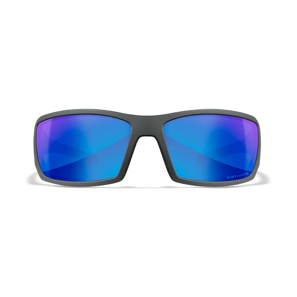 wiley x sstwi09 twisted m/l blue mirror lens polycarbonate matte gray frame Wiley X SSTWI09 Twisted M/L Blue Mirror Lens Polycarbonate Matte Gray Frame Sports South item 180295