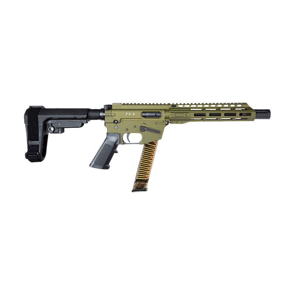 freedom ordnance fx9p10s odg fx9p 9mm luger 31+1 10" od green FREEDOM ORDNANCE FX9P10S-ODG FX9P 9mm Luger 31+1 10" OD Green Sports South item 180399