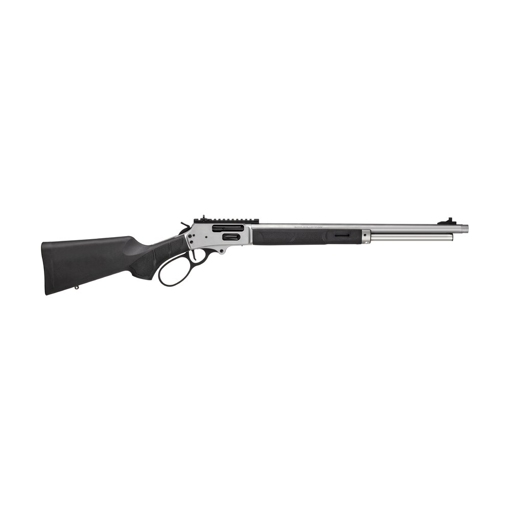 smith & wesson 14204 1854 45 70 gov 6+1 20" stainless threaded barrel, stainless steel receiver w/picatinny rail, fixed black synthetic stock, thread protector Smith & Wesson 14204 1854 45-70 Gov 6+1 20" Stainless Threaded Sports South item 180478