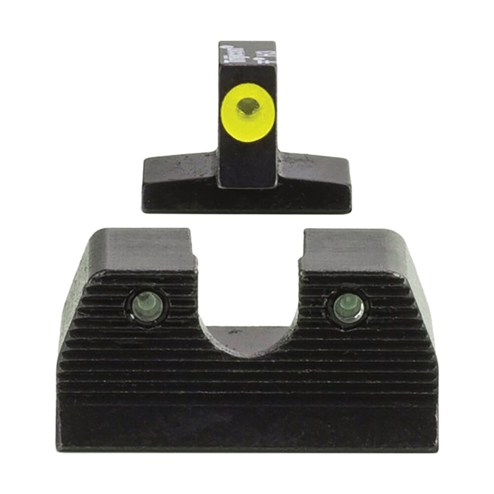trijicon 600890 hd xr night sight set green tritium/yellow outline front, green tritium rear, black frame, fits fn fnp/fnx Trijicon 600890 HD XR Night Sight Set Green Tritium/Yellow Outline Front, Green Tritium Rear, Sports South item 180564