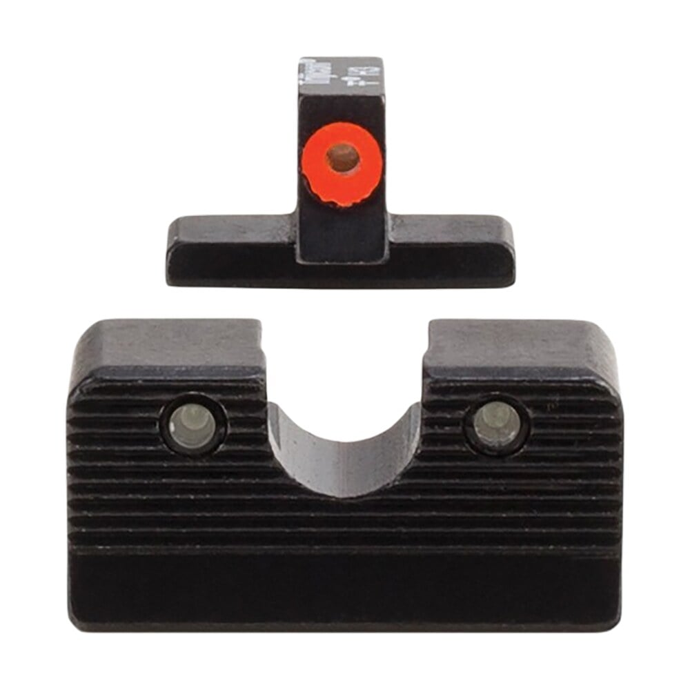 trijicon 601000 hd xr night sight set green tritium/orange outline front, green tritium rear, black frame, fits fn 509 Trijicon 601000 HD XR Night Sight Set Green Tritium/Orange Outline Front, Green Tritium Rear, Sports South item 180567