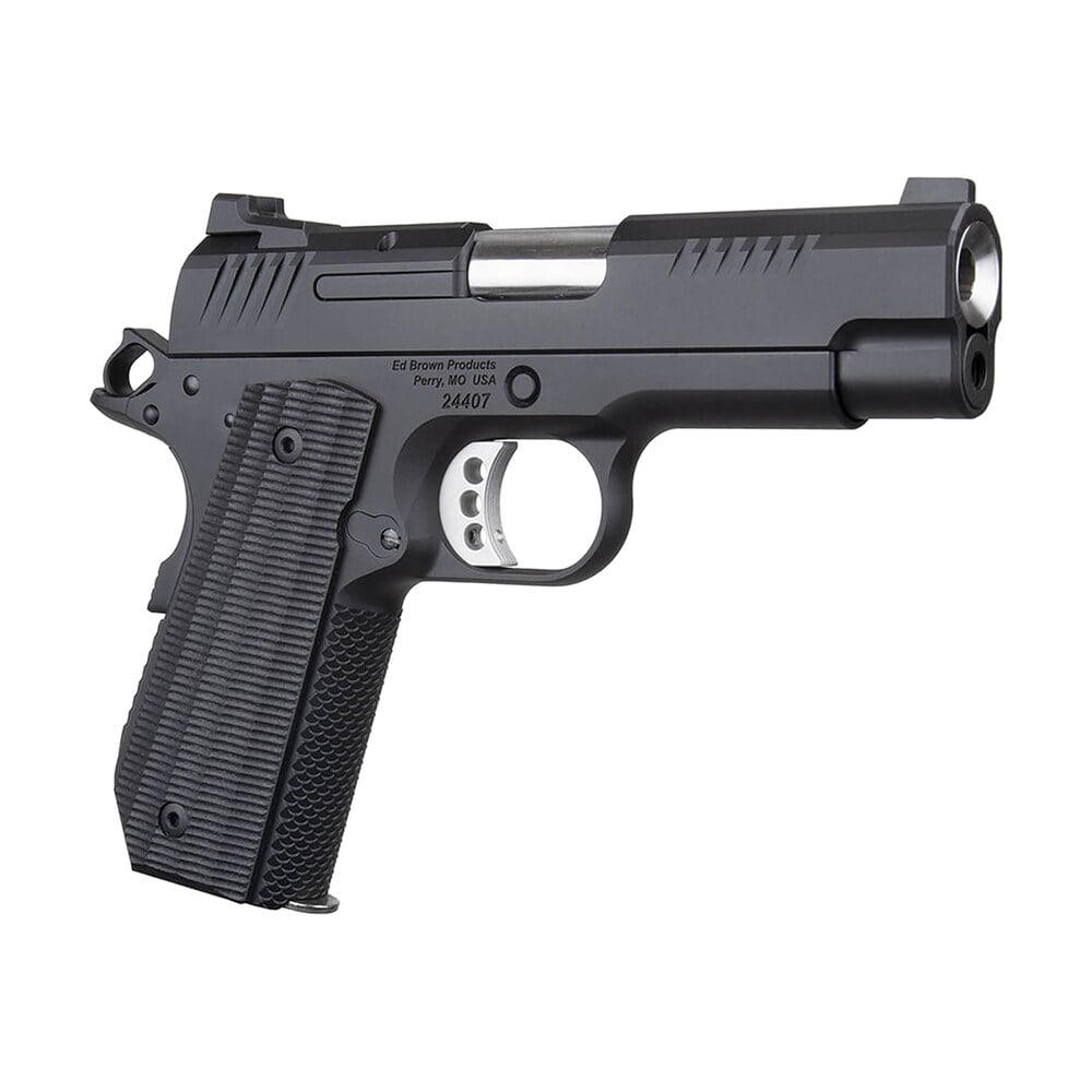 ed brown evokc9lw 1911 evo kc lightweight 9mm luger 7+1 4" stainless bull barrel, black gen4 serrated slide, black gen4 carbon steel frame w/beavertail, black grips Ed Brown EVOKC9LW 1911 EVO KC Lightweight 9mm Luger 7+1 4" Stainless Bull Sports South item 180705