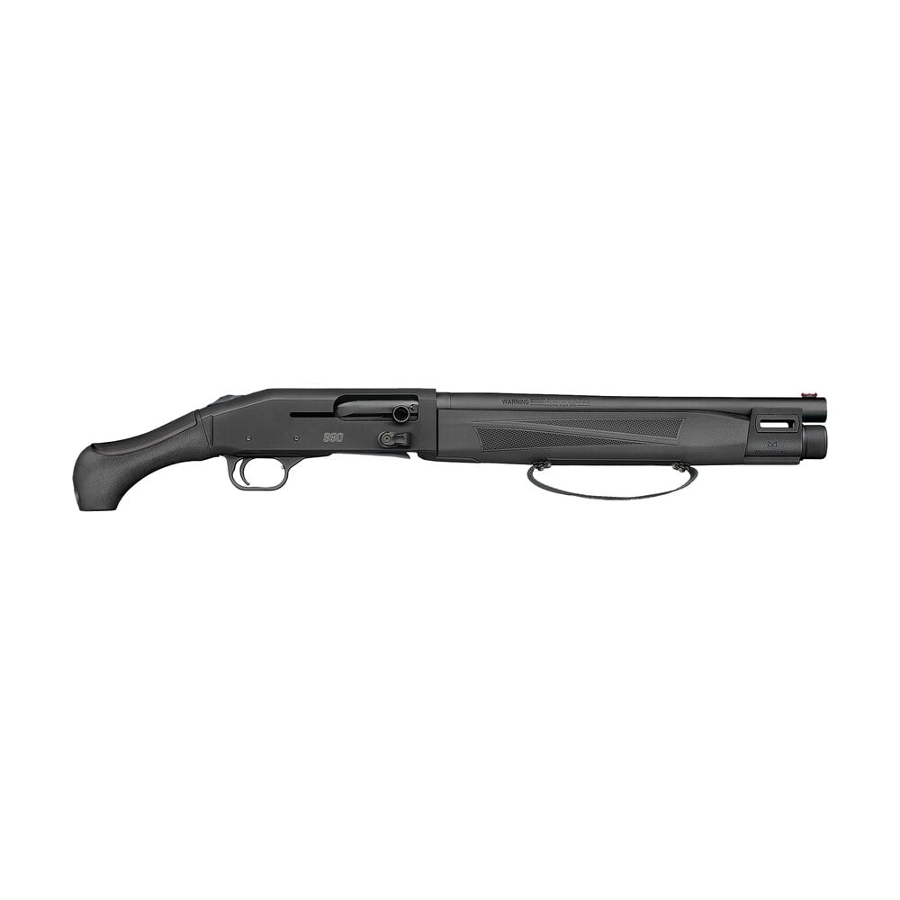mossberg 83001 990 aftershock 12 gauge semi auto 3" 5+1 14.75" matte blued barrel, strapped w/m lok forend, matte blued receiver, black synthetic aftershock grip, ambidextrous Mossberg 83001 990 AfterShock 12 Gauge Semi-Auto 3" 5+1 14.75" Matte Blued Sports South item 180708