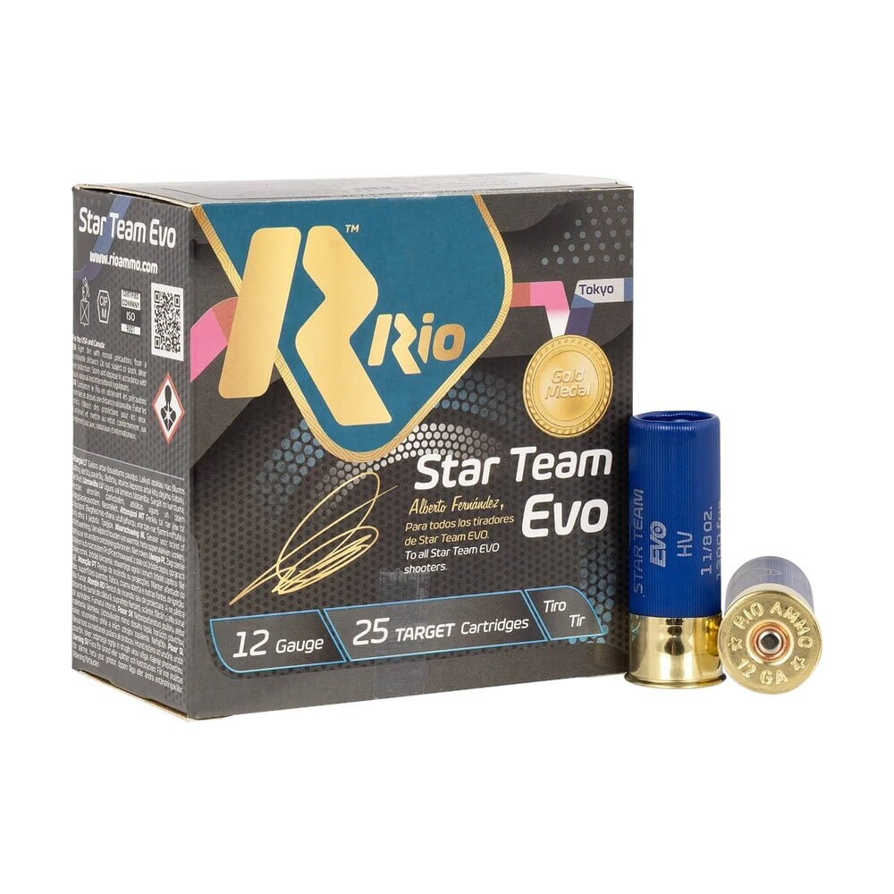 rio ammunition st3275 star team evo 12gauge 2.75" 1 1/8oz 7.5shot 25 per box/10 case Rio Ammunition ST3275 Star Team EVO 12Gauge 2.75" 1 1/8oz 7.5Shot 25 Per Box/10 Case Sports South item 180791