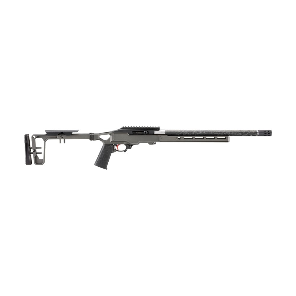 ruger 31233 10/22 carbon fiber sports south exclusive carbine 22 lr 10+1 16.10" satin caron/ss threaded barrel, gray anodized picatinny rail aluminum receiver, arca swiss/m lok handguard, gray birch c Ruger 31233 10/22 Carbon Fiber Sports South Exclusive Carbine 22 LR 10+1 16.10" Satin Caron/SS Sports South item 180880