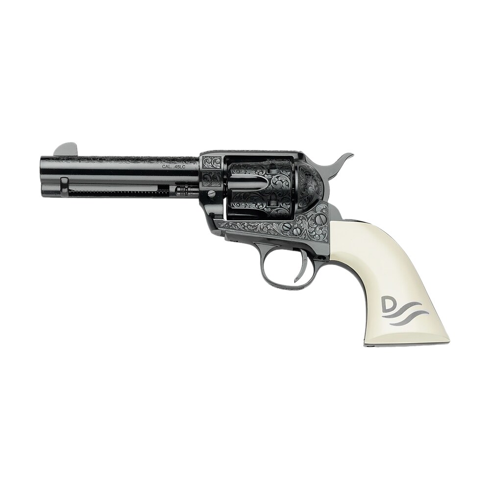 pietta gw45rr434nmui great western ii red river 45 colt (long colt) 4.75" ultra ivory engraved grip Pietta GW45RR434NMUI Great Western II Red River 45 Colt (Long Colt) 4.75" Ultra Ivory Engraved Sports South item 180973