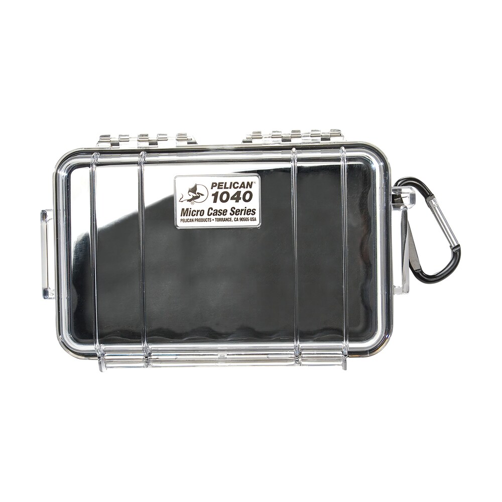 pelican 1040025100 micro case black/clear polycarbonate 7.50" long Pelican 1040025100 Micro Case Black/Clear Polycarbonate 7.50" Long Sports South item 181075