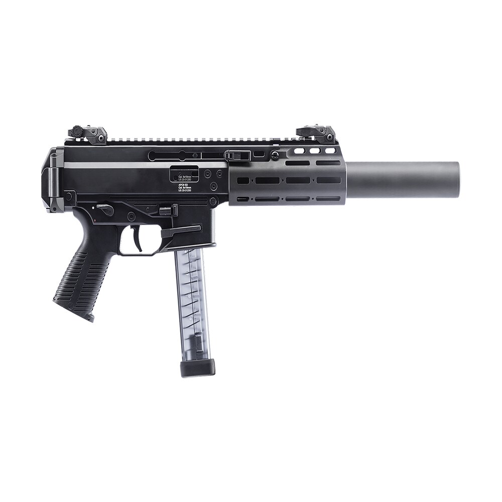 b&t firearms bt36046uskit apc9 sd pro 9mm luger 30+1 m lok handguard, black anodized aluminum receiver w/picatinny rail, black polymer grip, ambidextrous B&T Firearms BT36046USKIT APC9 SD Pro 9mm Luger 30+1 M-LOK Handguard, Black Anodized Sports South item 181090