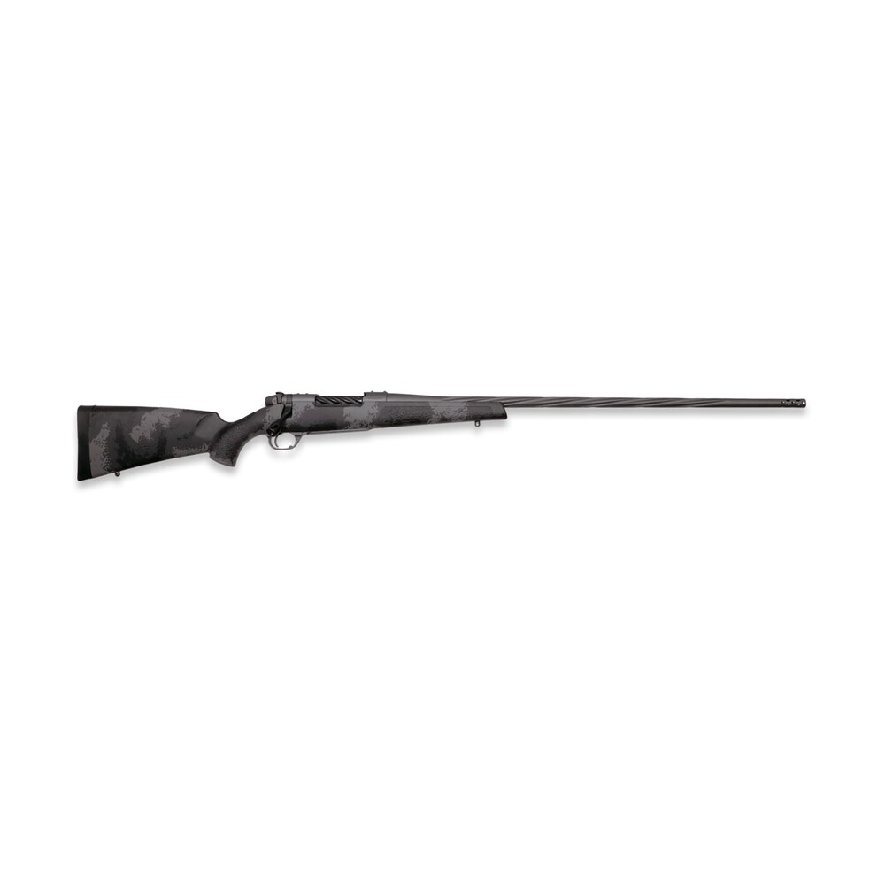 weatherby mark v live wild 25 creedmoor 4+1 22" carbon gray cerakote fluted threaded barrel, carbon gray cerakote drilled & tapped steel receiver fixed black w/gray accents polymer stock, right hand Weatherby Mark V Live Wild 25 Creedmoor 4+1 22" Carbon Gray Cerakote Fluted Threaded Sports South item 181205