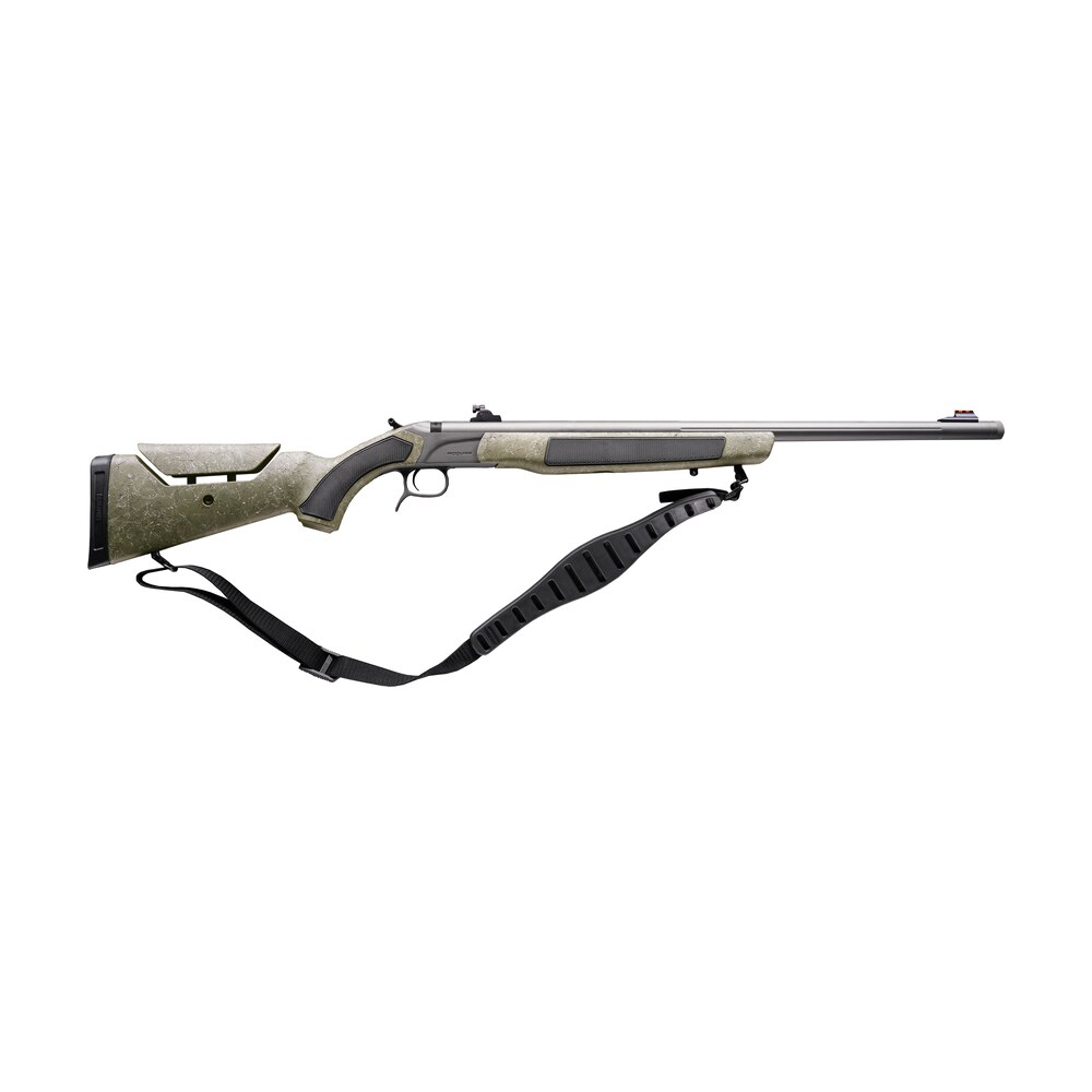 cva pr3233nw accura northwest mr x 50 cal variflame 26" tungsten cerakote fluted threaded barrel, drilled & tapped receiver, adjustable black/gray webbing synthetic stock CVA PR3233NW Accura Northwest MR-X 50 Cal VariFlame 26" Tungsten Cerakote Fluted Threaded Sports South item 181353