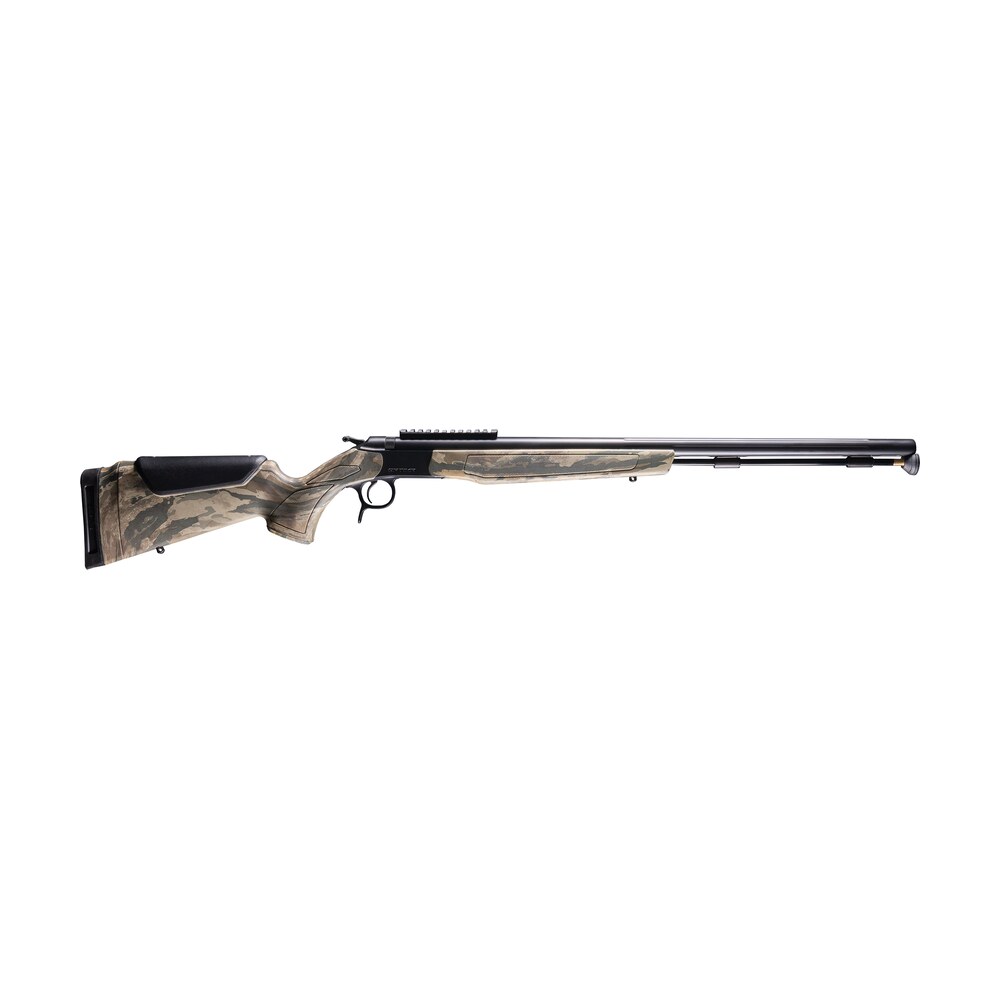 cva pr2047nm optima 50 cal 26" black nitride fluted barrel, 0 moa picatinny rail, black steel receiver, fixed realtree legacy synthetic stock CVA PR2047NM Optima 50 Cal 26" Black Nitride Fluted Sports South item 181357