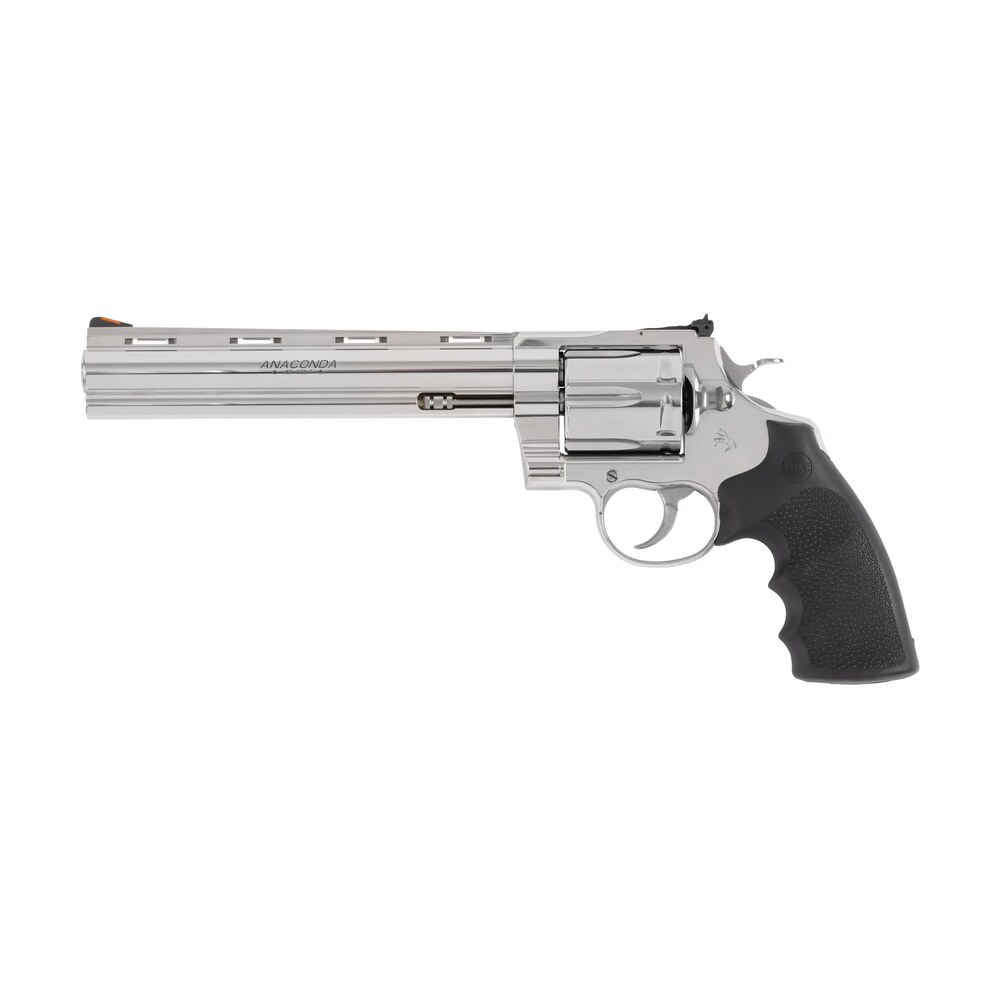 colt mfg anacondasp8rts45c anaconda 45 colt (long colt) 6rd shot 8" stainless vent rib barrel, cylinder & frame, black grip Colt Mfg ANACONDASP8RTS45C Anaconda 45 Colt (Long Colt) 6rd Shot 8" Stainless Vent Rib Sports South item 181443