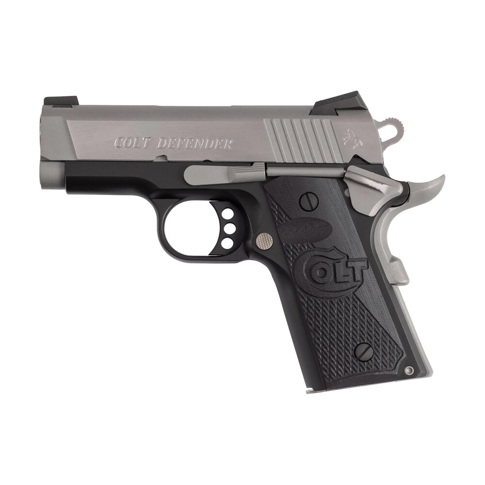 colt mfg o7800xett defender 45 acp 7+1 3" carbon steel slide, aluminum frame w/beavertail, g10 grip Colt Mfg O7800XETT Defender 45 ACP 7+1 3" Carbon Steel Slide, Aluminum Frame Sports South item 181446