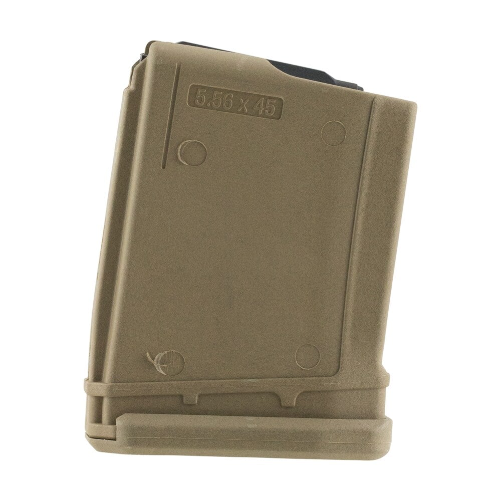 promag col26 standard 10rd 223 rem/5.56x45mm fits ar 15/m16 desert tan dupont zytel polymer ProMag COL26 Standard 10rd 223 Rem/5.56x45mm Sports South item 18157
