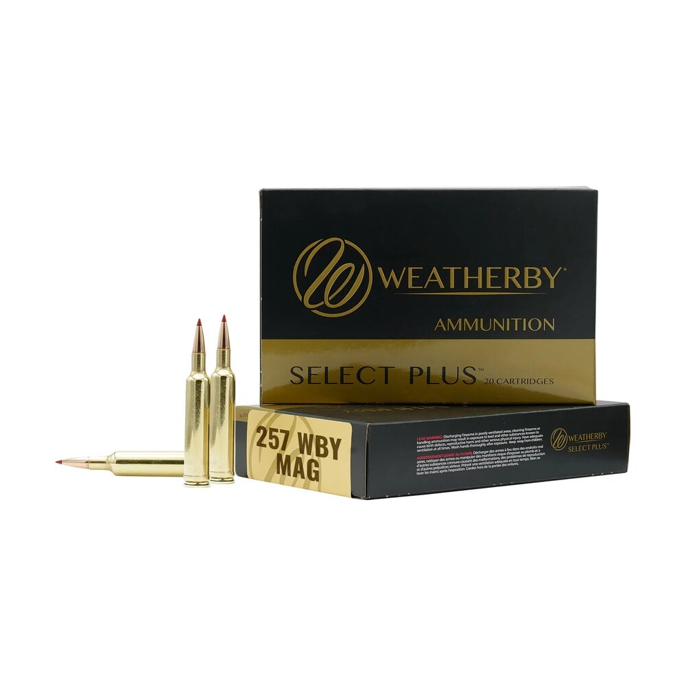 weatherby f257100sco select plus 257wthby mag 100gr swift scirocco 20 per box/10 case Weatherby F257100SCO Select Plus 257Wthby Mag 100gr Swift Scirocco 20 Per Box/10 Case Sports South item 181699