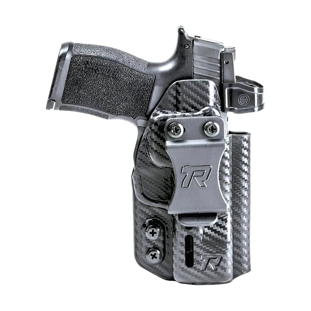rounded gear rgdruidsfahellcatprocf druid iwb/owb black carbon fiber kydex fits springfield hellcat pro ambidextrous Rounded Gear RGDRUIDSFAHELLCATPROCF Druid IWB/OWB Black Carbon Fiber Kydex Sports South item 181869