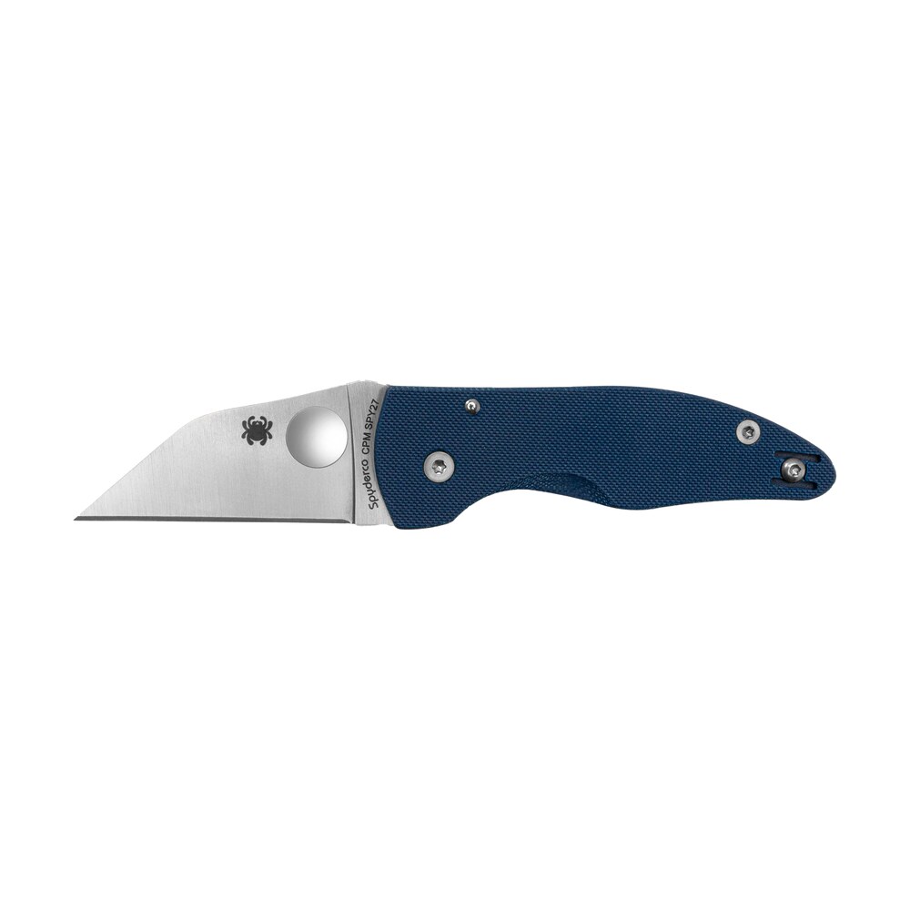 spyderco c264gpcbl microjimbo 2.45" folding wharncliffe plain satin cpm spy27 ss blade, cobalt blue g10 handle Spyderco C264GPCBL MicroJimbo 2.45" Folding Wharncliffe Plain Satin CPM SPY27 SS Blade, Cobalt Sports South item 181965