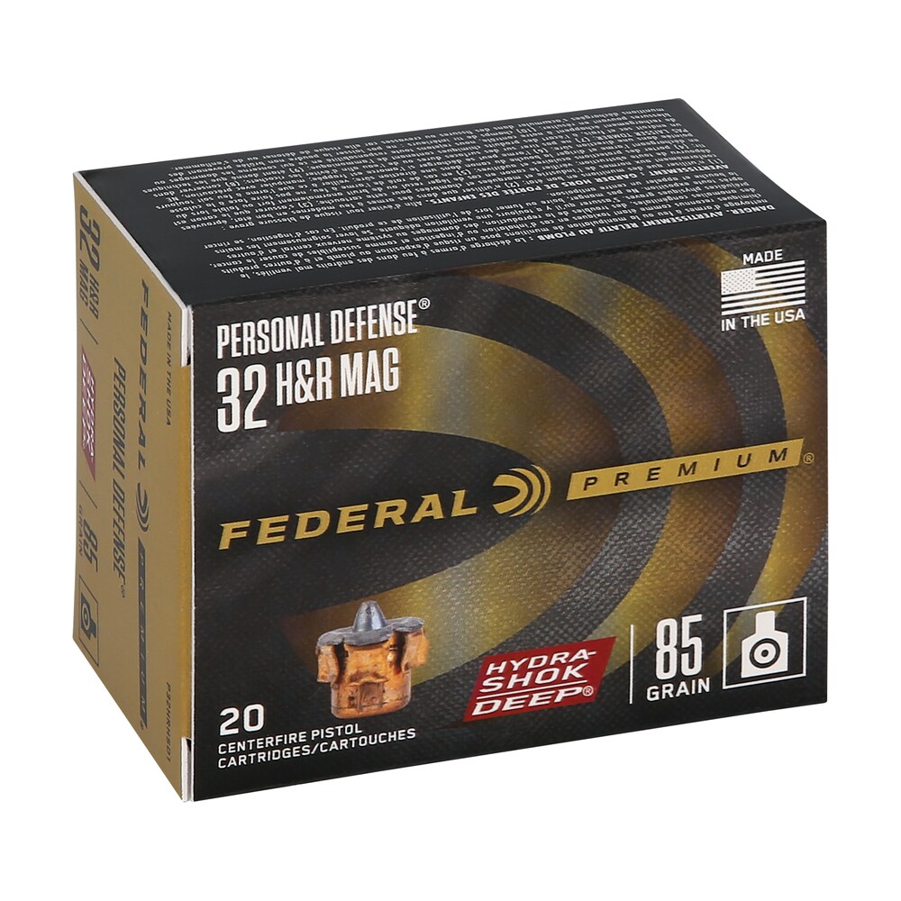 federal p32hrhsd1 hydra shok deep 32h&rmag 85gr jacketed hollow point 20 per box/10 case Federal P32HRHSD1 Hydra-Shok Deep 32H&RMag 85gr Jacketed Hollow Point 20 Per Box/10 Case Sports South item 182388