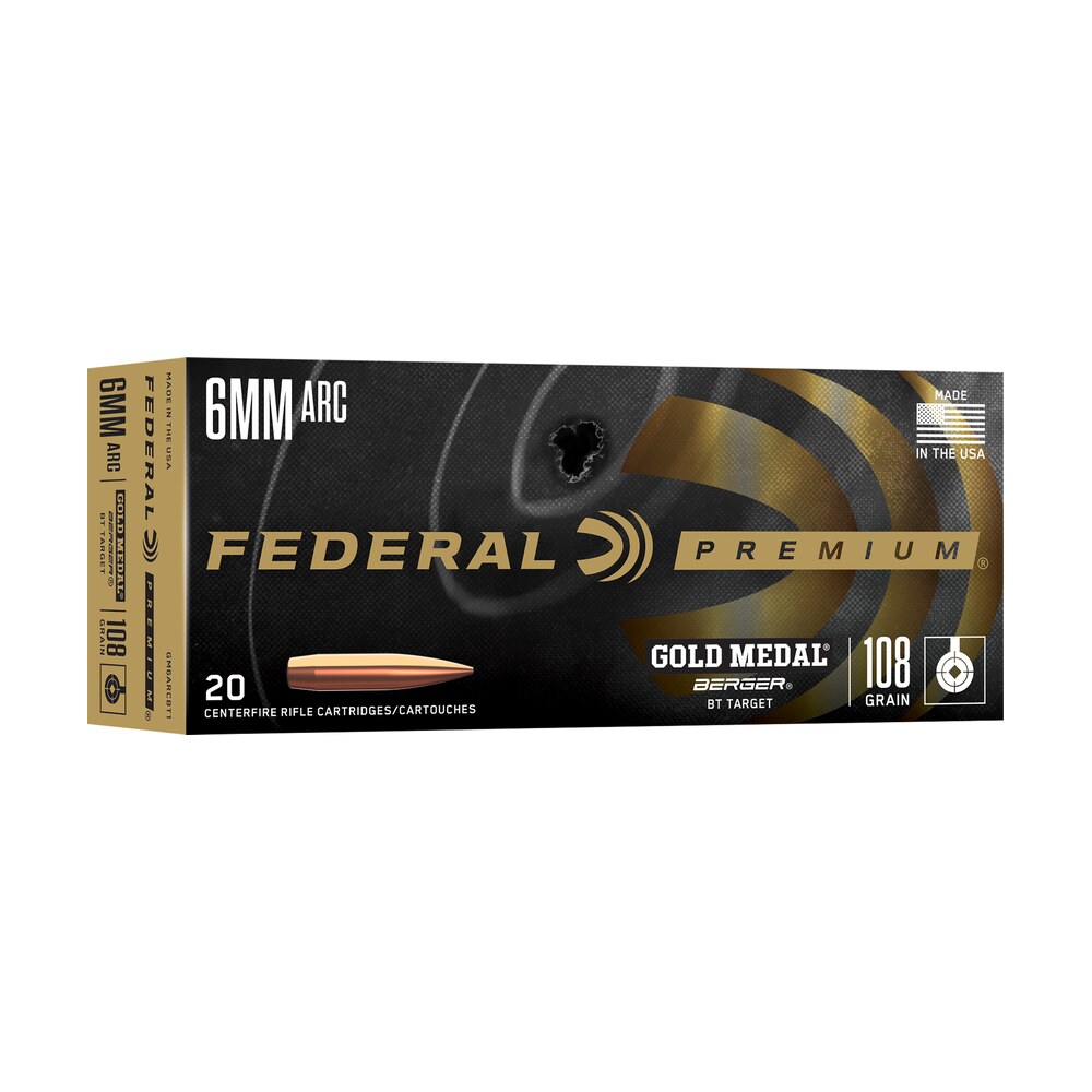 federal gm6arcbt1 gold medal 6mmarc 108gr 20 per box/10 case Federal GM6ARCBT1 Gold Medal 6mmARC 108gr 20 Per Box/10 Case Sports South item 182394