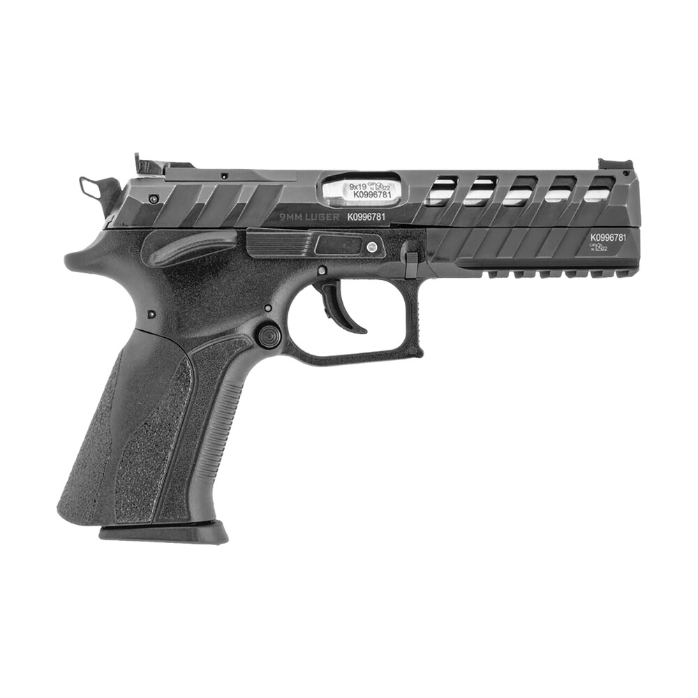 grand power 8588005808514 x calibur co mk23 match 9mm luger 15+1 4.80" stainless barrel, black steel lightening cut/optic cut/serrated slide, black steel frame w/picatinny rail, black textured grip Grand Power 8588005808514 X-Calibur CO Mk23 Match 9mm Luger 15+1 4.80" Stainless Sports South item 182573