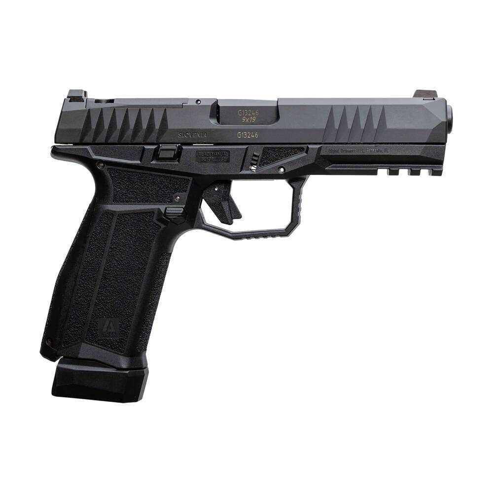 arex 815537023893 delta l gen2 9mm luger 17+1 4.50" black barrel, black nitride optic cut/serrated slide, black frame, ambidextrous AREX 815537023893 Delta L Gen2 9mm Luger 17+1 4.50" Black Sports South item 182578