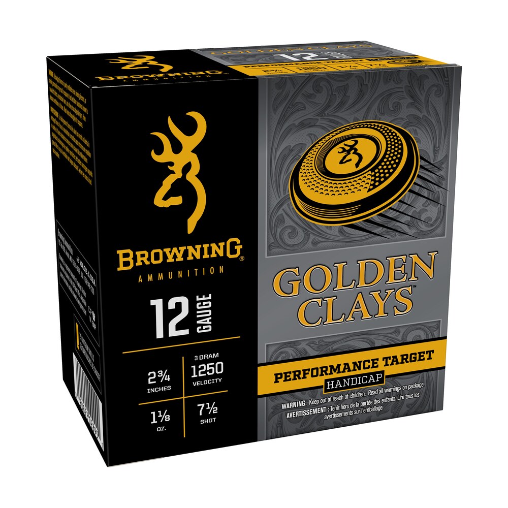 browning ammo bgc12ha7 golden clays 12gauge 2.75" 1 1/8oz 7.5shot 25 per box/10 case Browning Ammo BGC12HA7 Golden Clays 12Gauge 2.75" 1 1/8oz 7.5Shot 25 Per Box/10 Case Sports South item 182658