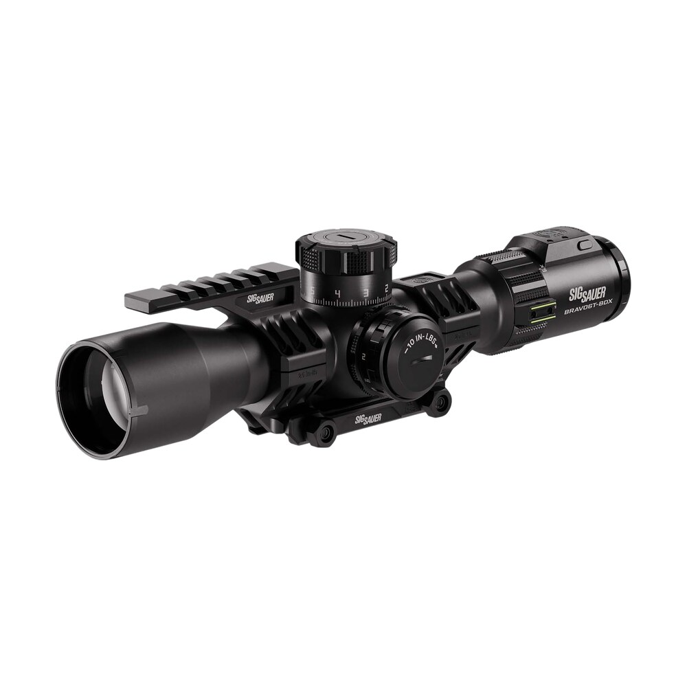 sig sauer electro optics sobbdx63104 bravo6t bdx black 3 18x44mm, 35mm tube, illuminated mrad dev l 2.0 reticle Sig Sauer Electro-Optics SOBBDX63104 BRAVO6T BDX Black 3-18x44mm, 35mm Tube, Illuminated MRAD Sports South item 182880
