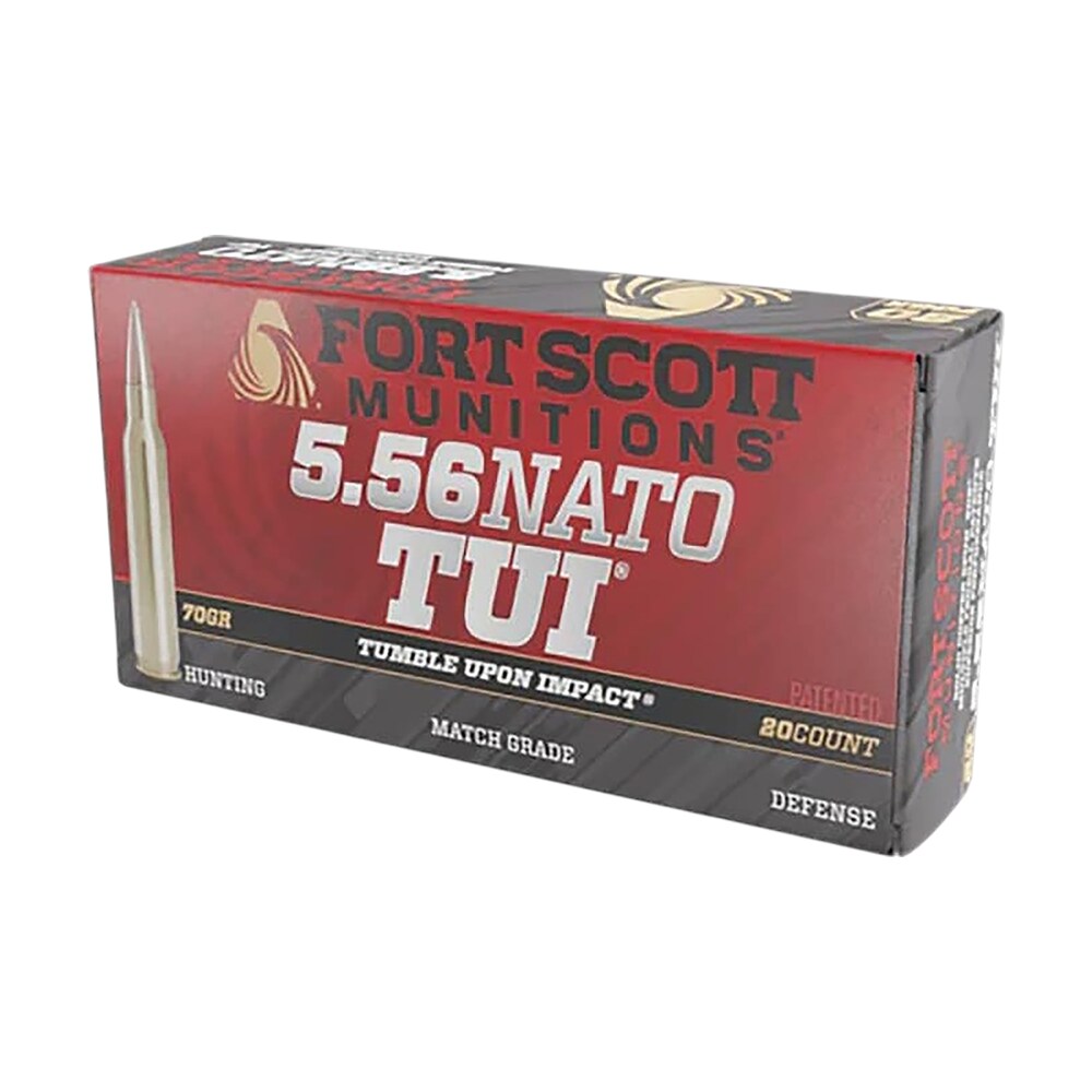 fort scott munitions 556 070 scv2 tumble upon impact (tui) 5.56mm 70gr solid copper spun 20 per box/25 case Fort Scott Munitions 556-070-SCV2 Tumble Upon Impact (TUI) 5.56mm 70gr Solid Copper Spun 20 Per Sports South item 182980
