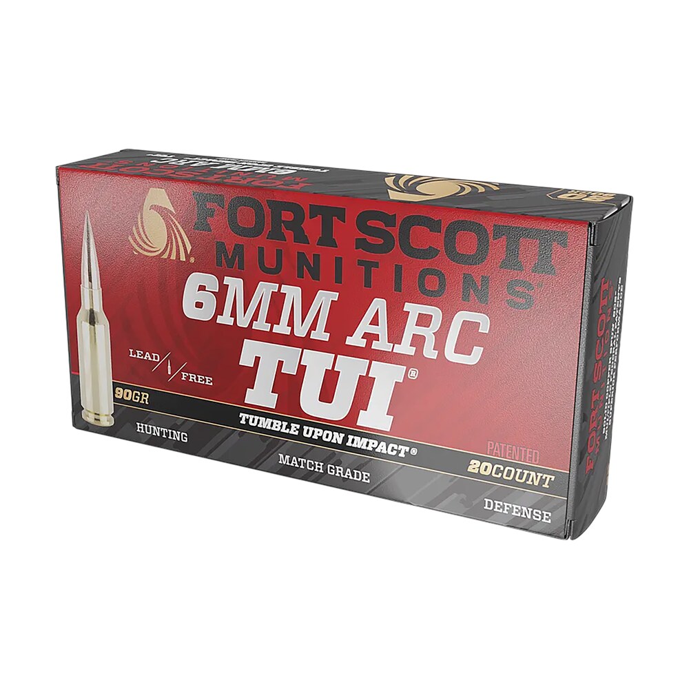 fort scott munitions 6arc 090 scv2 tumble upon impact (tui) 6arc 90gr solid copper spun 20 per box/10 case Fort Scott Munitions 6ARC-090-SCV2 Tumble Upon Impact (TUI) 6ARC 90gr Solid Copper Spun 20 Per Sports South item 182982